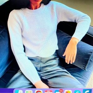 Wilfred Sardou Sweater , Scalloped Crew neck sweater , Sz XS